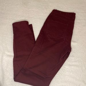 Hollister Maroon Pants